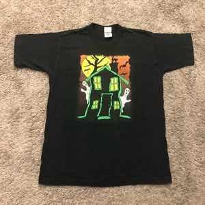 Vintage 90s Halloween Haunted House tee